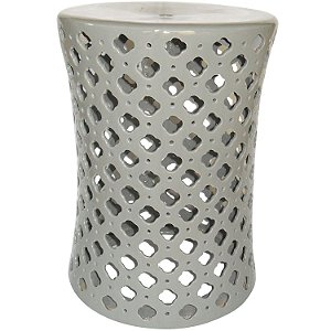 BANQUETA SEAT GARDEN CINZA - 33X33X46 CM