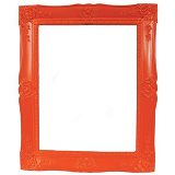 PORTA RETRATO PLASTICO NEW CIRQUE LARANJA 20 X 25 CM