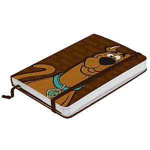 CADERNETA DE ANOTACAO PAPEL HB SCOOBY FACE MARROM