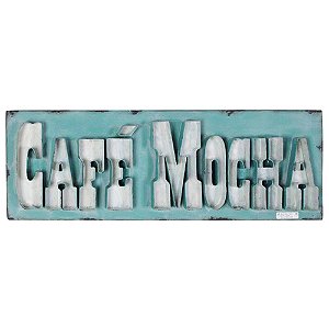 PLACAS FERRO BIG LETTERS CAFE MOCHA VERDE 60 X 4,5 X 20 CM
