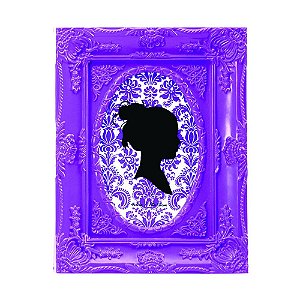 PORTA RETRATO PLASTICO FLEUR ROXO 10 X 15 CM