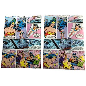 PASTAS ENVELOPE PLASTICO PP DC WONDER WOMAN COMICS ROSA 24 X