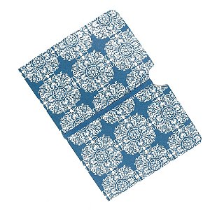 BLOCO DE ANOTACOES PAPEL 80 FOLHAS COM ELASTICO BROCADE TILE