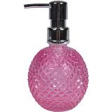PORTA LOCAO VIDRO BICO DE JACA PINK 9,5 X 16,5 CM