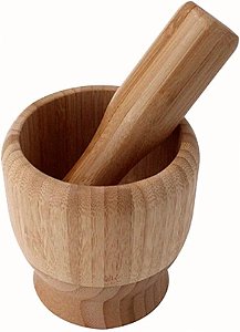 PILAO COM SOCADOR EM BAMBU D10,5XA16CM