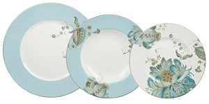 APARELHO DE JANTAR ELIZA SPRING BLUE 18 PEÇAS EM PORCELANA