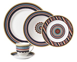 APARELHO DE JANTAR MANTRA 30 PEÇAS EM PORCELANA