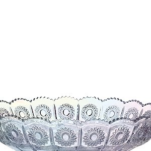 CENTRO DE MESA VERSAILLES EM CRISTAL ECOLOGICO D32,5XA13CM COR FURTA COR