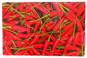 TÁBUA PARA CORTE DE VIDRO PIMENTAS 30X40CM