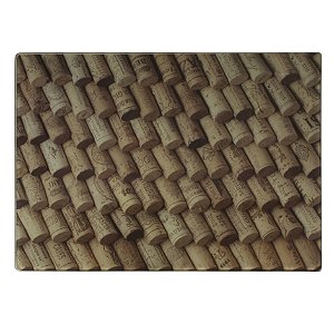 TABUA DE VIDRO 30X40CM ROLHAS
