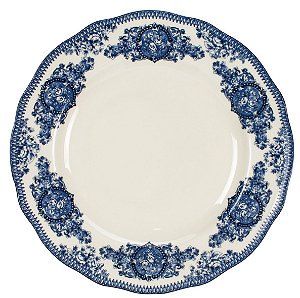 PRATO RASO ENGLISH BLUE EM PORCELANA 28CM