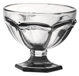 JOGO DE 6 TACAS MULTIUSO LIBELULA EM VIDRO 325ML A10CM TRANSPARENTE
