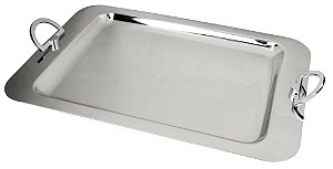 BANDEJA ECO RETANGULAR EM INOX 48X31CM
