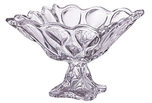 CENTRO DE MESA VIENA EM CRISTAL ECOLOGICO COM PE 28CM