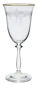 JOGO DE 6 TAÇAS PARA ÁGUA ANGELA QUEEN EM CRISTAL ECOLÓGICO 350ML
