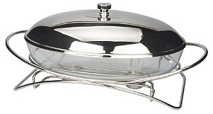 RECHAUD OVAL 3L PRATEADO CONTEMPO