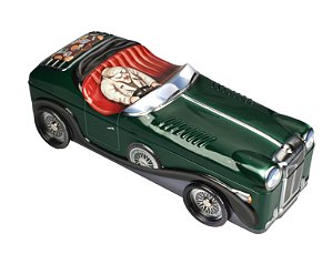 LATA METAL 29.5X10.7X8.7CM CARRO VERDE