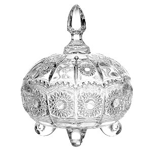 POTICHE VERSAILLES EM CRISTAL D10,9XA13,9CM