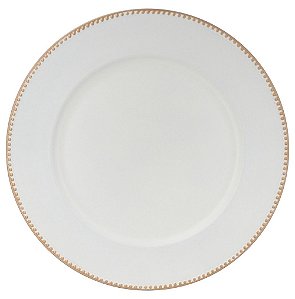 SOUSPLAT PEROLA EM PLASTICO D36CM COR BRANCO