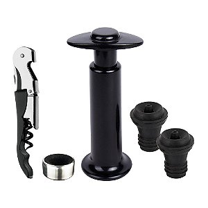 JOGO COM 5 ACESSORIOS PARA VINHO MASTERS EDITION L15,8XP4,3XA15,8CM