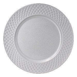 SOUSPLAT REDE EM PLASTICO D33CM COR PRATA