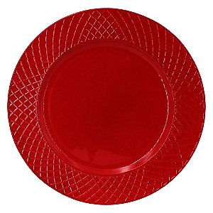 SOUSPLAT REDE EM PLASTICO D33CM COR VINHO