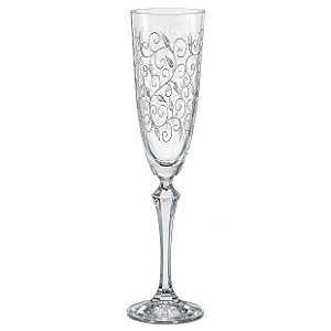 JG 6 TACAS CHAMPANHE EM CRISTAL ECOLOGICO 200ML 26,5CM