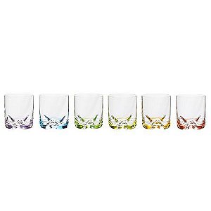 JG 6 COPOS BAIXOS TRIO EM CRISTAL ECOLOGICO 300ML 9CM