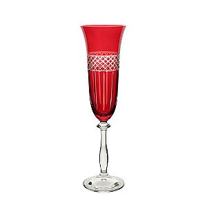 TACA CHAMPANHE ANGELA LAPIDADA CRISTAL ECOLOGIC 190ML 24CM