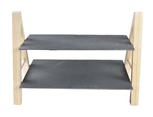 JG 2 TABUAS EM ARDOSIA E MADEIRA L33XP22XA27/L33XP12XA27