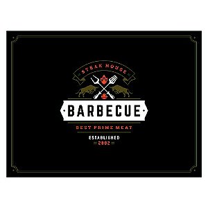 TABUA RETANGULAR BARBECUE EM VIDRO L40XP30CM