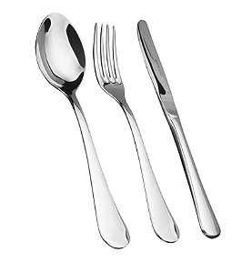 FAQUEIRO LISO 130 PEÇAS EM INOX