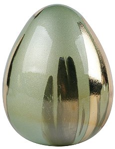 ENFEITE OVO MODERN EM VIDRO D11XA15CM