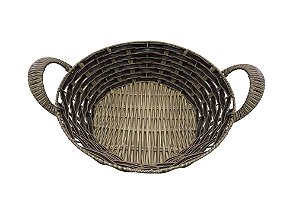 CESTA PARA PÃES REDONDA EM POLIPROPILENO 29X29X8CM