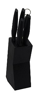 JG DE 6 PEÇAS PARA CHURRASCO EM INOX COM CABO PLÁSTICO