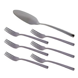 JG DE 7 PECAS RAVEL EM ACO INOX PARA SOBREMESA CAIXA BLACK