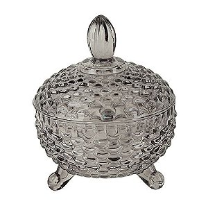 POTICHE DECORATIVO CONCHIGLIA CRISTAL ECOLOGIC 10X12X10 FUME