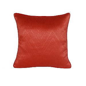ALMOFADA GEO EM POLIESTER L50XP50CM COR VERMELHA