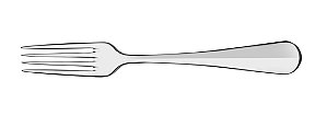 GARFO DE SOBREMESA BAGUETTE EM INOX