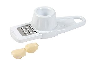 CORTADOR DE ALHO EM PLASTICO E ACO INOX