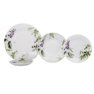 APARELHO JANTAR 30 PECAS VILLANDRY EM PORCELANA SUPER WHITE