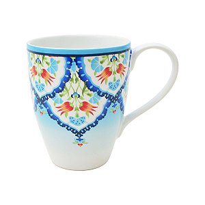 JG DE 6 CANECAS TUNISIA EM PORCELANA 300ML