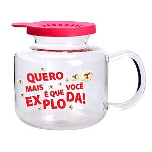 PIPOQUEIRA PARA MICROONDAS EM VIDRO BOROSSILICATO 2L