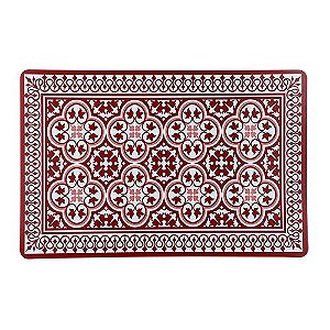 LUGAR AMERICANO PLASTICO AZULEJO L43,5XP28,5CM COR VERMELHO