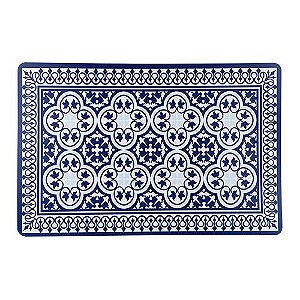 LUGAR AMERICANO EM PLASTICO L43,5XP28,5CM AZULEJO AZUL