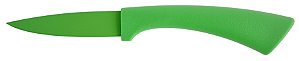 FACA PARA LEGUMES EM INOX ANTIADERENTE 21CM VERDE