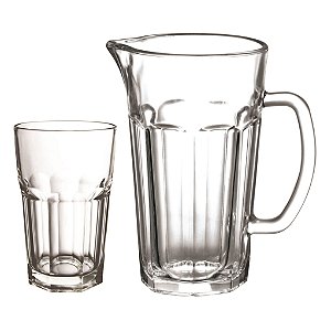 JG PARA REFRESCO DOVER 7 PECAS EM VIDRO (1,2L+6X300ML)
