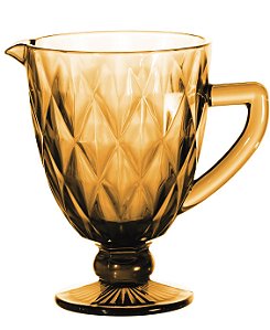 JARRA MATELASSE EM VIDRO 1L COR AMBAR