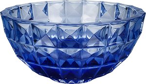 CENTRO MESA DIAMOND CRYSTAL EM CRISTAL ECOLÓGICO 28CM AZUL