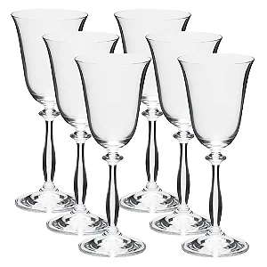 JG 6 TAÇAS VINHO BRANCO ANGELA CRISTAL ECOLÓGICO 185ML